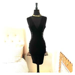 Black corset dress